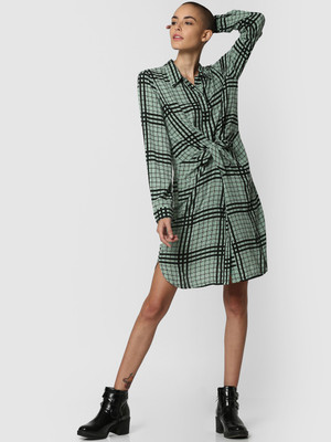 ONLY Women Shirt Green Knee Length Dress