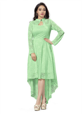 MAA ENTERPRISE Women A-line Green Dress