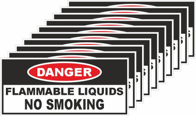 rangvishwa Flammable Liquids No Smoking Emergency Sign