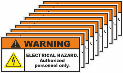 rangvishwa Warning Electrical Hazard Emergency Sign