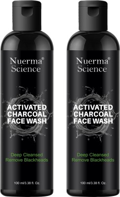 Nuerma Science Activated Charcoal  For Deep Cleansing Excess Oil & Dirt Face Wash(200 ml)