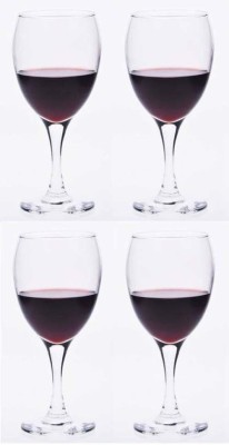 AFAST (Pack of 4) Royal Clear Wine/ Juice Glass, 300Ml, Four Psc- BN16 Glass Set Wine Glass(300 ml, Glass, Clear)