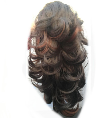 Rizi Excellent Quality red high lighted switch ponytail  Extension Hair Extension