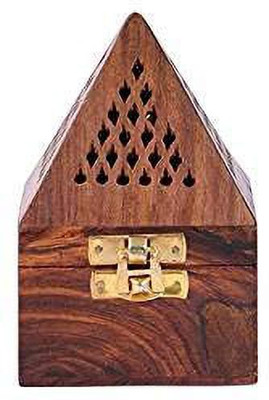 CART OF CRAFTS Wooden Incense Holder(Brown)