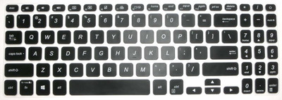 Saco S530 S530U S530UA S530UN F512DA F512FA X509FA X509FJ Laptop Keyboard Skin(Black)