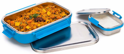 Signoraware All steel lunch box 1200 ml 2 Containers Lunch Box(1200 ml)
