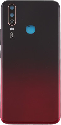 Spares4ever Vivo Y15 Red Back Panel(Red)