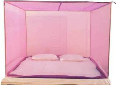OPULENT SD HDPE - High Density Poly Ethylene Adults Washable MSQ-000012 Mosquito Net(Pink, Frame Hung)