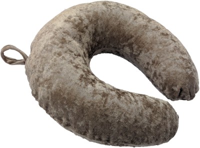 PUMPUM Neck Pillow Foam Solid Travel Pillow Pack of 1(Grey)