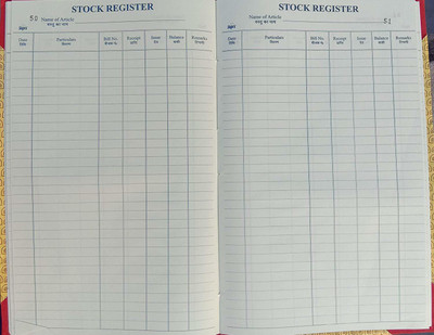officekart stock register 220 pages 220 pages stock 1-Part stock register(1 Sets, office register)