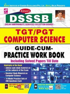 Kiran DSSSB TGT/PGT Computer Science Guide CUM Practice Work Book (English)(2897)(Paperback, Think Tank of Kiran Institute of Career Excellence (KICX))
