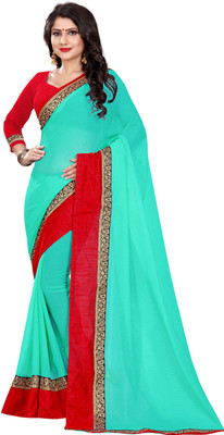 supalee tex Woven Fashion Chiffon Saree(Magenta)