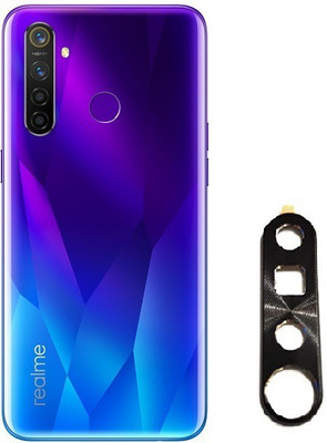 KHR Camera Lens Protector for Realme 5 Premium 3D Tempered Glass Camera Protector Bubble Free Tempered Glass Protection Film(Pack of 1)