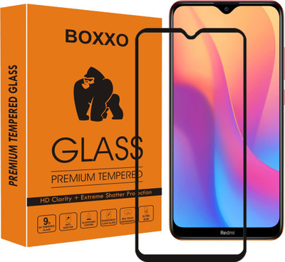 Boxxo Edge To Edge Tempered Glass for Mi Redmi 8A(Pack of 1)