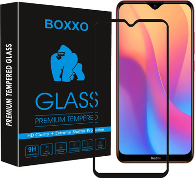 Boxxo Edge To Edge Tempered Glass for Mi Redmi 8(Pack of 1)