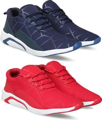 SPORTER Combo pack of 2 casual, shoes for men Running Shoes For Men(Blue, Red)