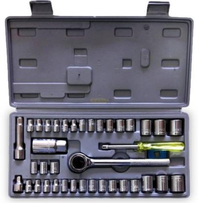 VISHWA Professional 8066 Metalic High Quality 40 Pcs Socket Set (Pack of 1) Socket Set(Pack of 1)