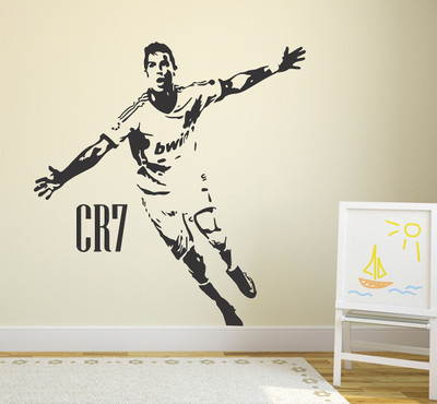 Littlebuds 80 cm CR7 Ronaldo Removable Sticker(Pack of 1)