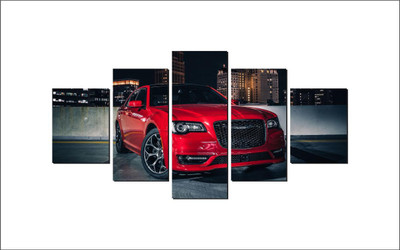 DivineDesigns 41 cm Red Car Pieces Sticker (Size :- 81 X 41 cm) Self Adhesive Sticker(Pack of 1)