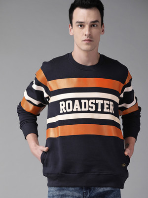 Roadster Full Sleeve Striped Men Sweatshirt