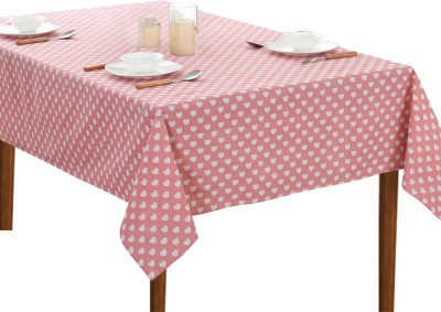 OASIS Abstract 4 Seater Table Cover(Pink, Cotton)