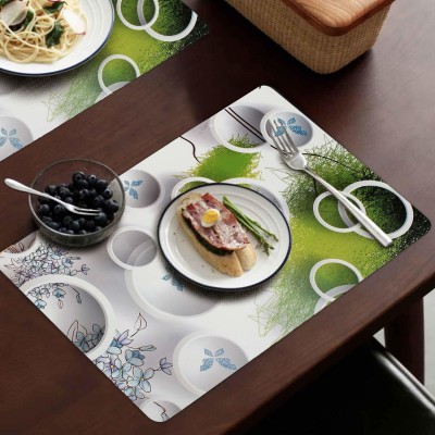 M/S REVAXO Rectangular Pack of 6 Table Placemat(Multicolor, PVC)