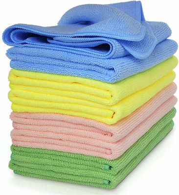 Flipkart SmartBuy Microfiber Napkin PK8 Multicolor Cloth Napkins(8 Sheets)