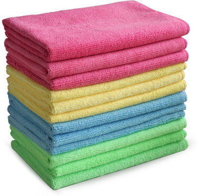Palakshi Microfiber Vehicle Washing  Cloth(Pack Of 12, 300 GSM)