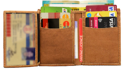 ABYS 10 Card Holder(Set of 1, Tan)
