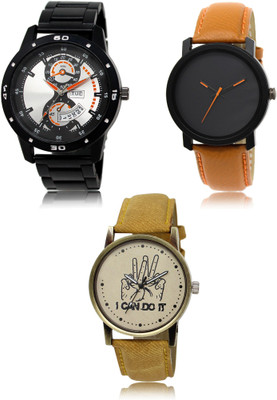SWIFFIN New latest Designer Combo of 3 Analog Watch  - For Men