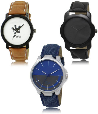 SWIFFIN New latest Designer Combo of 3 Analog Watch  - For Men