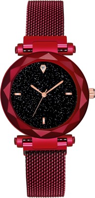 give and take Red magnet strap WRIST WATCH Analog Watch  - For Girls