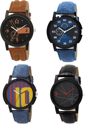 Heeva 12810-Men Creative Desing 4 Set Men Combo Analog Watch For-Men Analog Watch - For Men