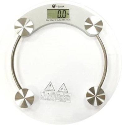Majron Personal Health Human Body Weight Machine R2003A Transparent Weighing Scale KK Weighing Scale (White) Weighing Scale(White)