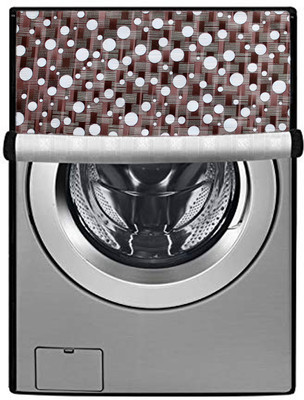 KingMatters Front Loading Washing Machine  Cover(Width: 61 cm, Black, Brown)
