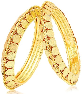 JDX Metal Gold-plated Bangle(Pack of 2)