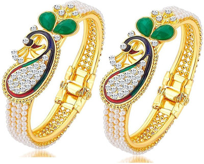 JSD Alloy Gold-plated Bracelet Set(Pack of 2)