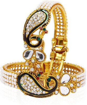 JSD Alloy Gold-plated Kada(Pack of 2)