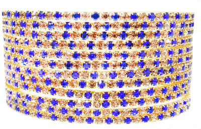 JSD Alloy Gold-plated Bangle Set(Pack of 10)