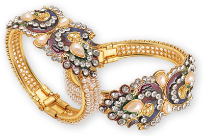 JSD Alloy Gold-plated Kada(Pack of 2)