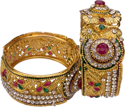 JSD Alloy Gold-plated Bracelet Set(Pack of 2)
