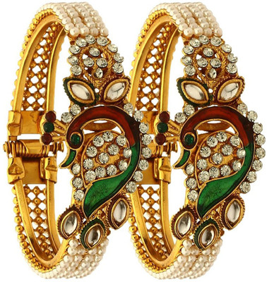 JSD Alloy Gold-plated Bracelet Set(Pack of 2)