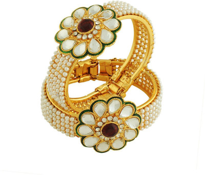 JSD Alloy Gold-plated Kada(Pack of 2)