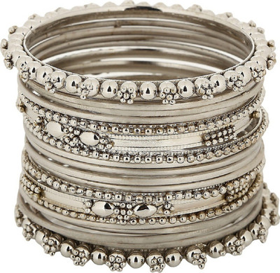 JSD Alloy Gold-plated Bangle Set(Pack of 15)