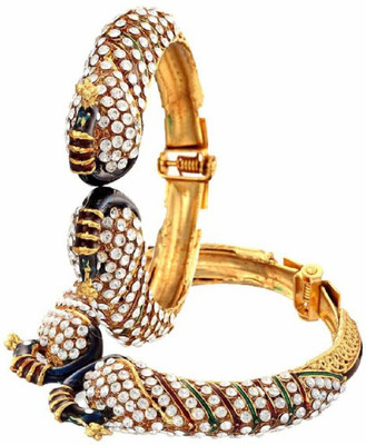 JSD Alloy Gold-plated Kada(Pack of 2)