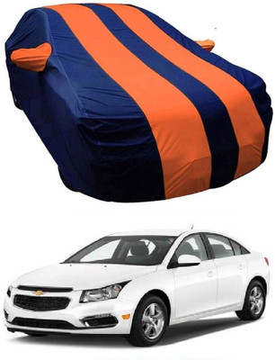 Kavach Car Cover For Chevrolet Cruze (With Mirror Pockets)(Blue, Orange)