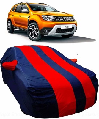 Kavach Car Cover For Renault Duster (With Mirror Pockets)(Red, Blue)