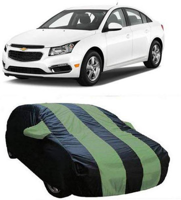 Kavach Car Cover For Chevrolet Cruze (With Mirror Pockets)(Blue, Green)