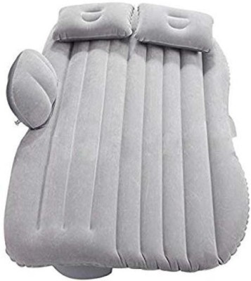 SEASPIRIT Car Inflatable Bed with 3 Separate Compression Sacks, 2 Pillows,Puncture Kit & Powerful Pump(Silver color) Soflin Car Bed Mattress with Two Air Pillows, Car Air Pump and Repair Kit Car Inflatable Bed(Universal For Car)