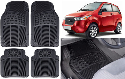 Auto Kite Rubber, PVC Standard Mat For  Mahindra Reva(Black)
